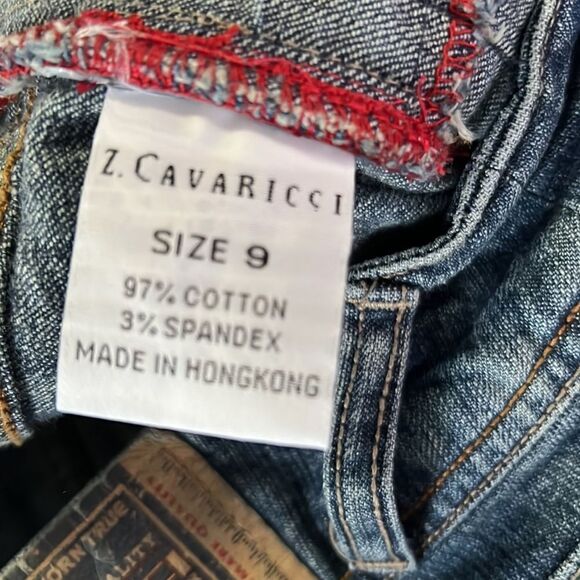 Vtg~Z Cavaricci Jeans~Select Brand~ Denim Crop Pants~Size 9 - Picture 14 of 14